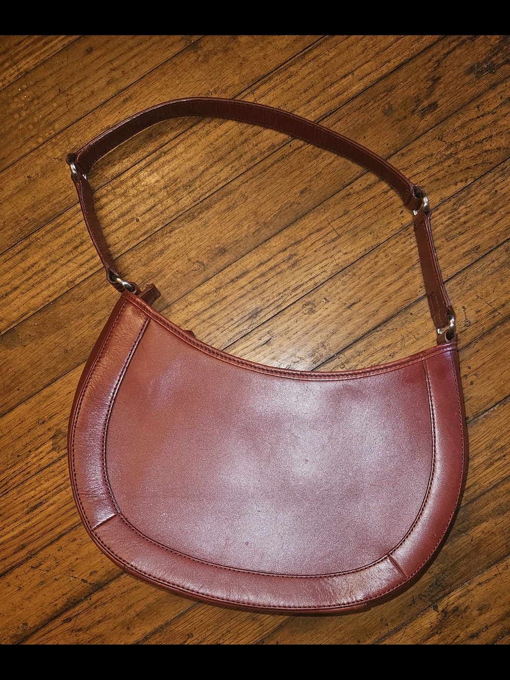 Vintage Etienne Aigner Burgundy Shoulder Bag - Picture 3 of 5